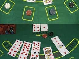 Gaple Online table interface on abjad 2d showing tiles and player positions
